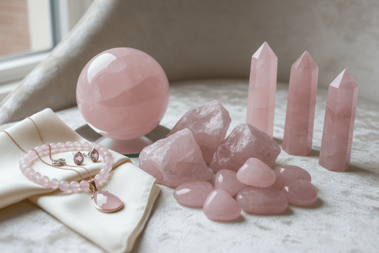 Articoli in quarzo rosa - Aureth