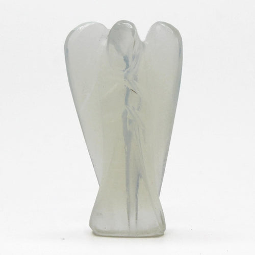 Angelo in Pietra Scolpita a Mano - Opalite - Aureth