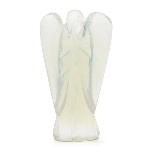 Angelo in Pietra Scolpita a Mano - Opalite - Aureth