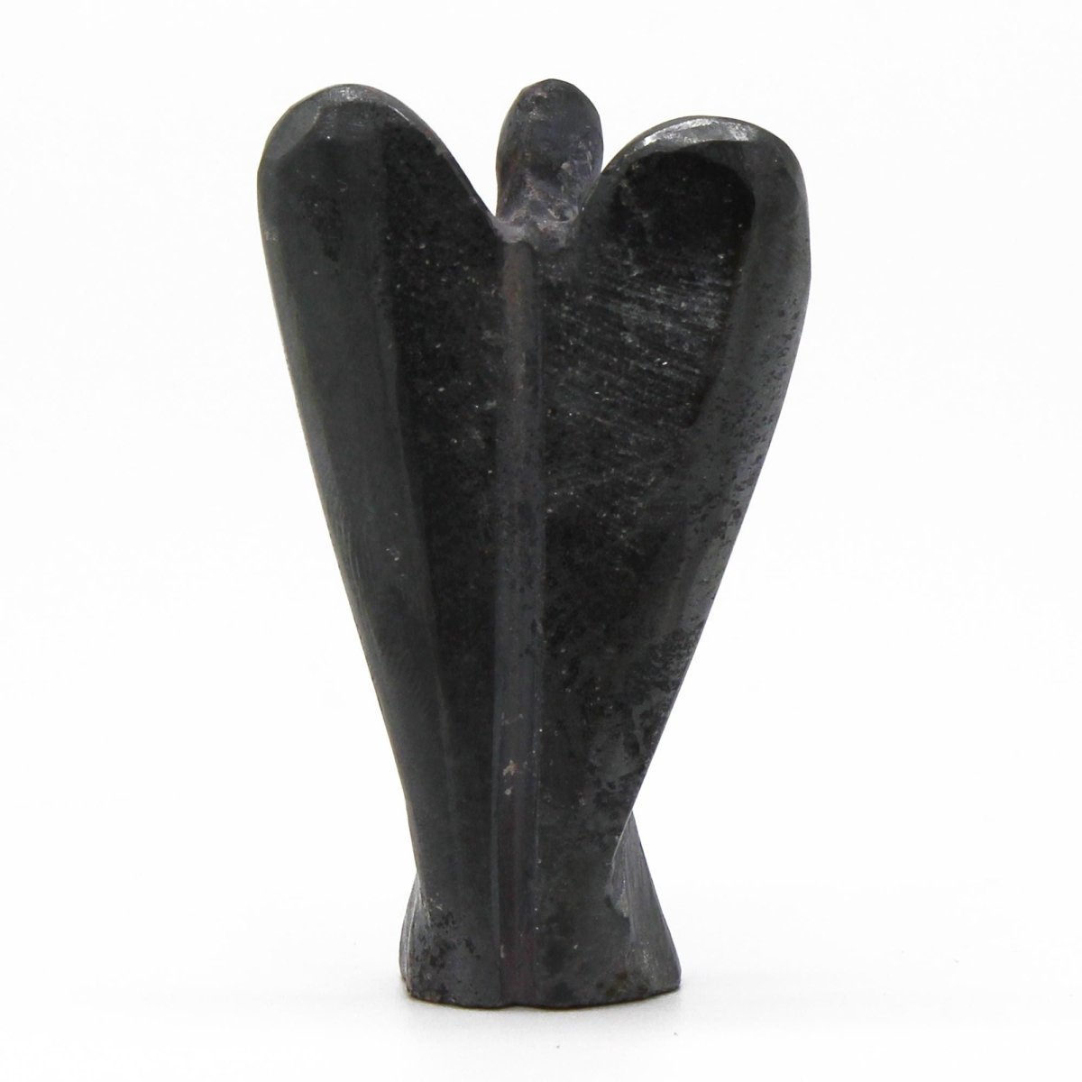 Angelo in Pietra Scolpito a Mano - Ematite - Aureth