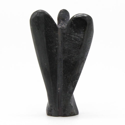 Angelo in Pietra Scolpito a Mano - Ematite - Aureth