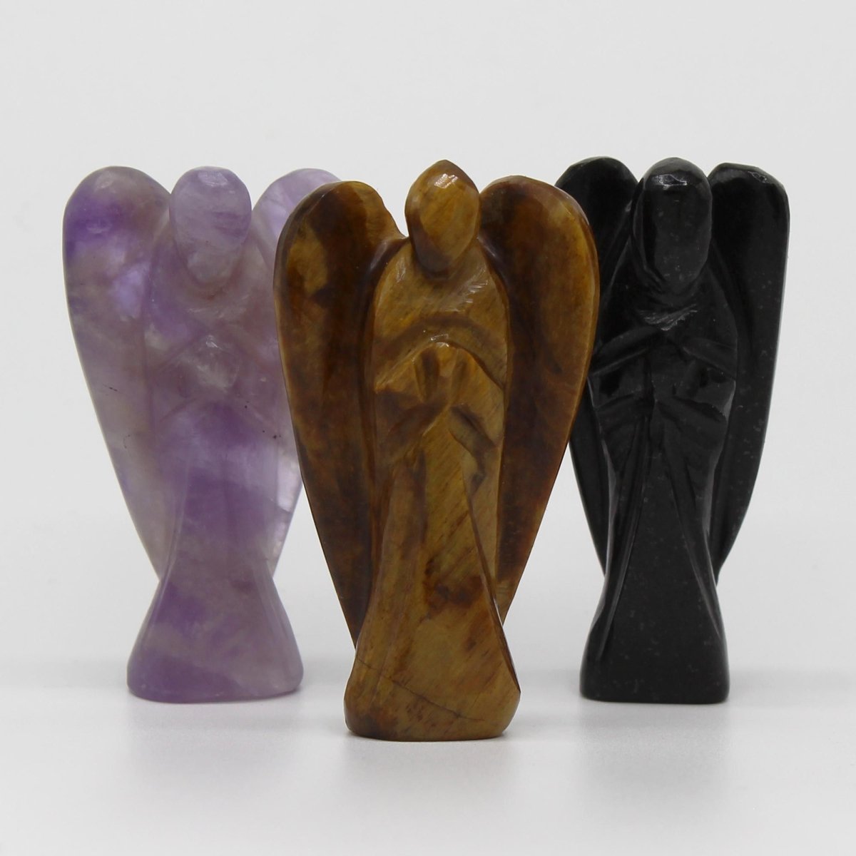 Angelo scolpito a mano in ametista - Aureth