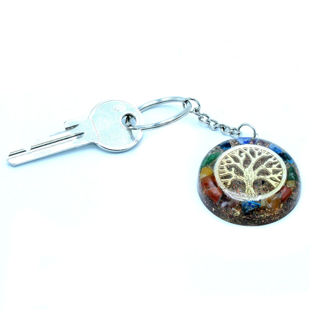 Portachiavi Orgonite Albero della Vita Chakra