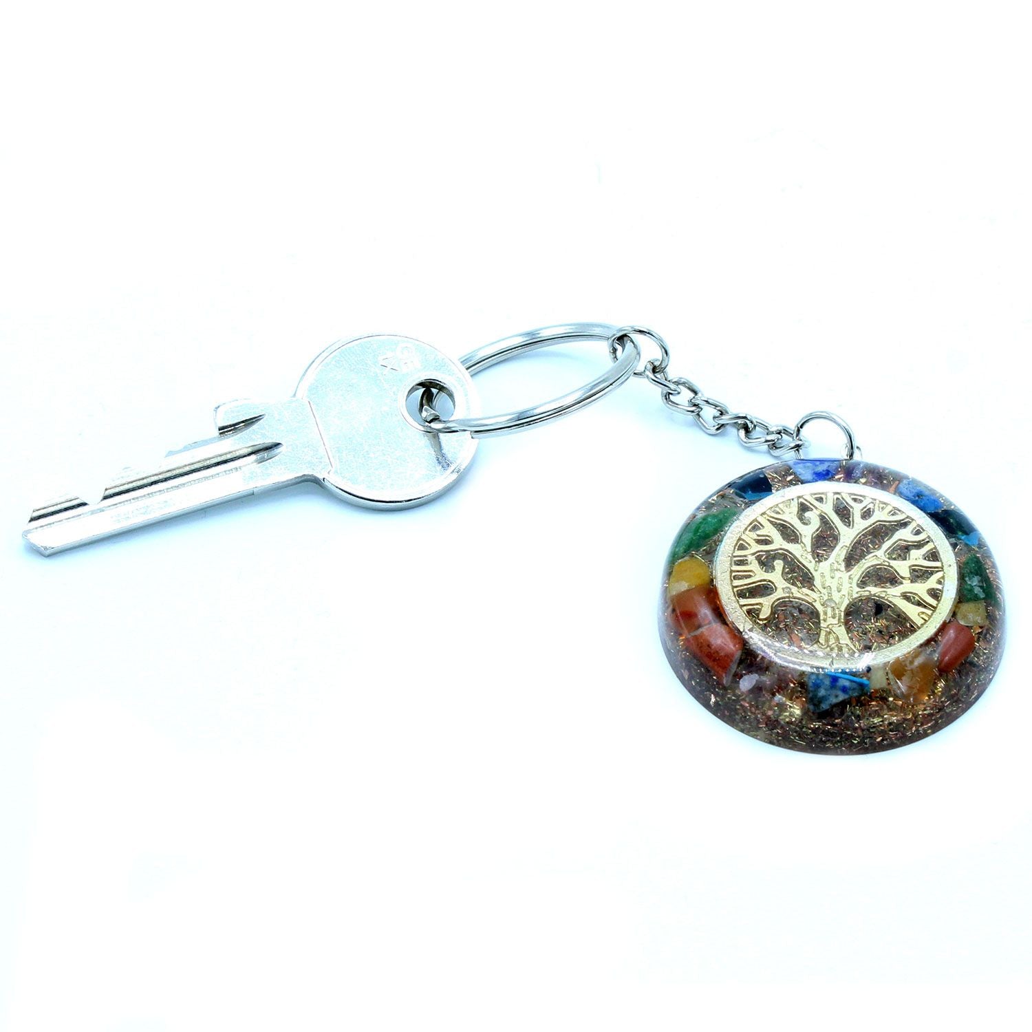 Portachiavi Orgonite Albero della Vita Chakra