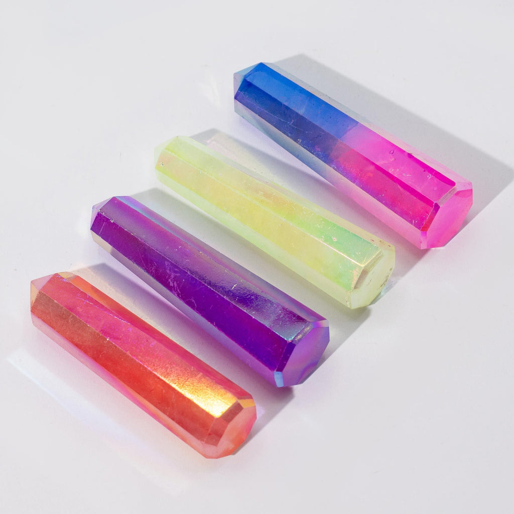 Obelisco Aura Cristallo Quarzo Viola 9cm 1pezzo
