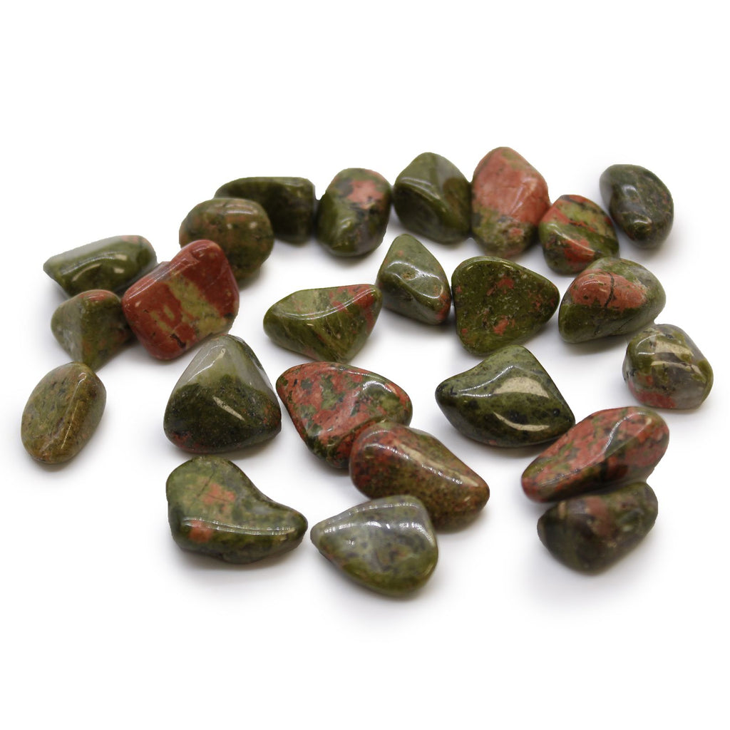 Pietre Burattate Africane Piccole - Unakite 24pezzi