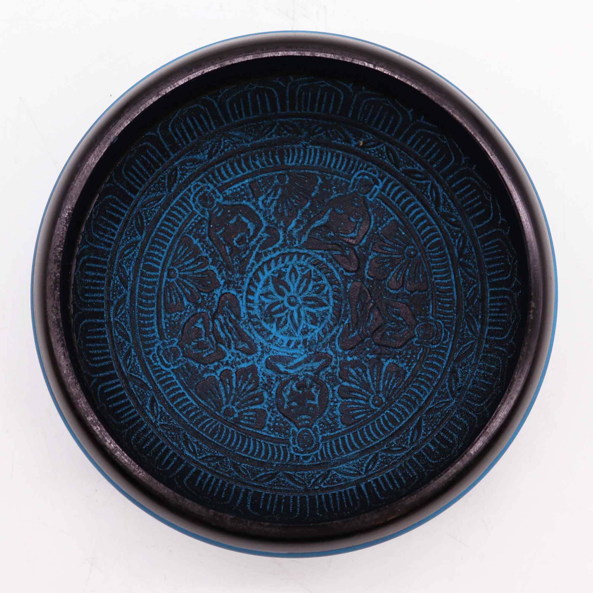 Ciotola Tibetana Terra Blu 5 Buddha - 16cm