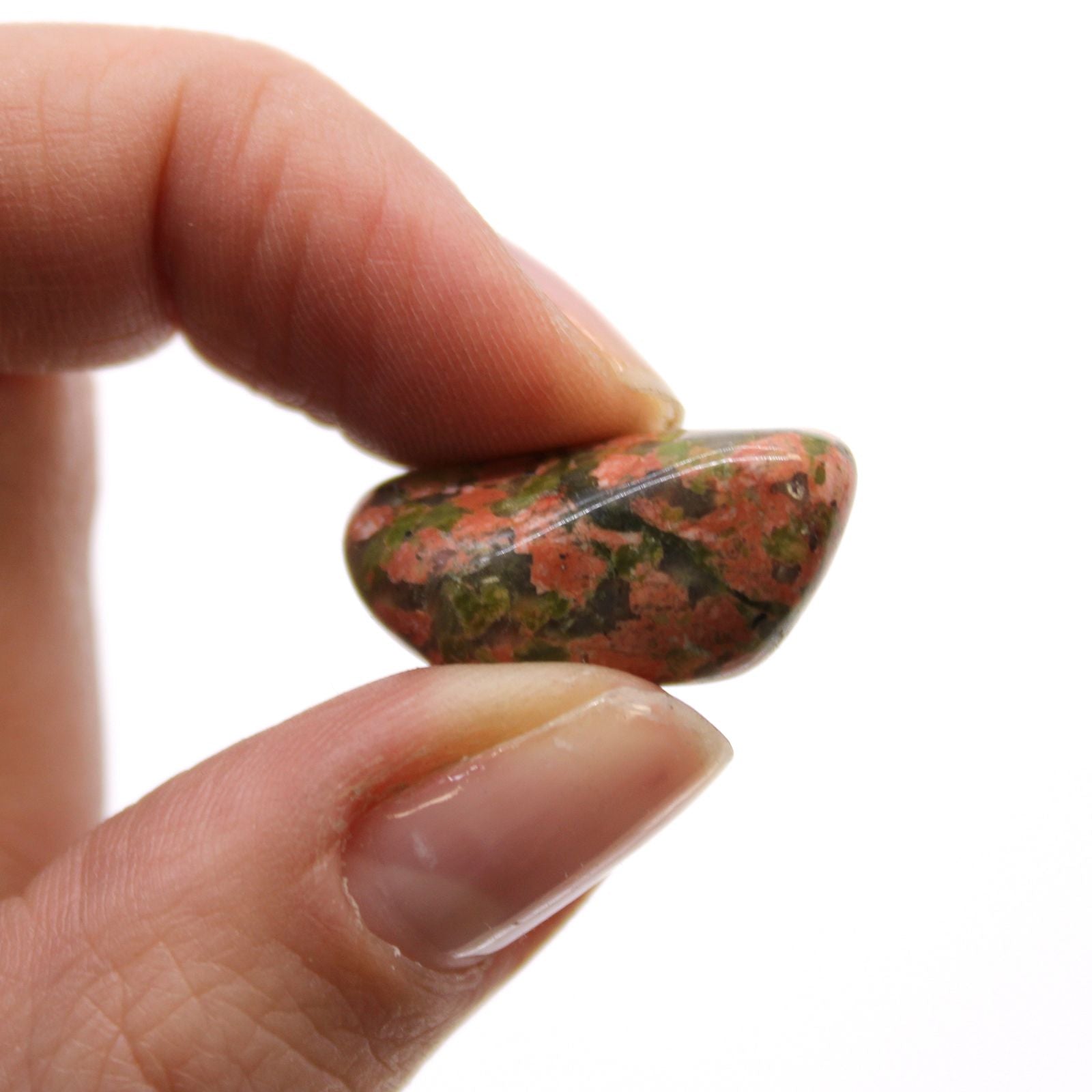 Pietre Burattate Africane Piccole - Unakite 24pezzi