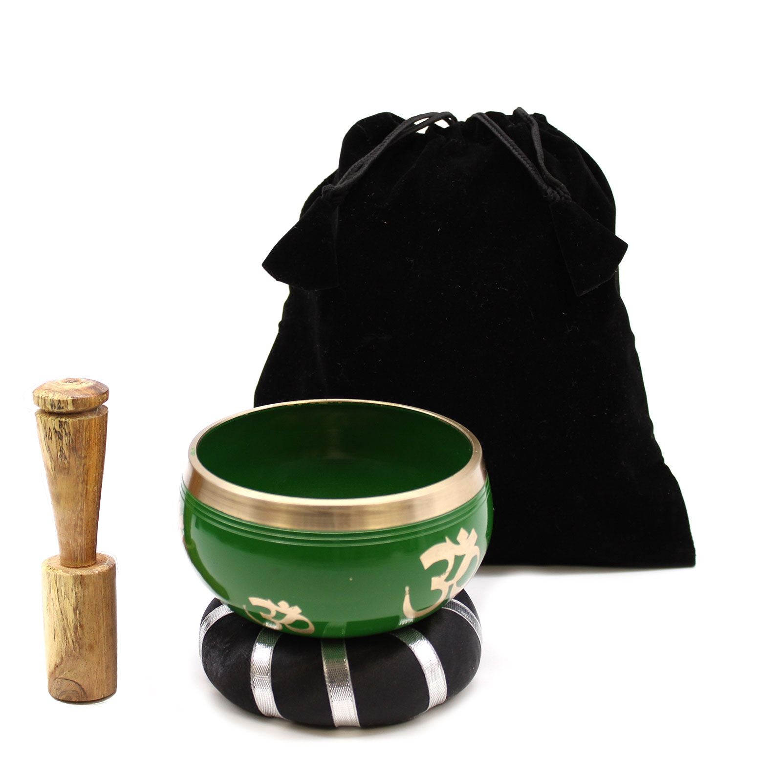 Set Ciotola Tibetana Albero della Vita Verde 10,7cm