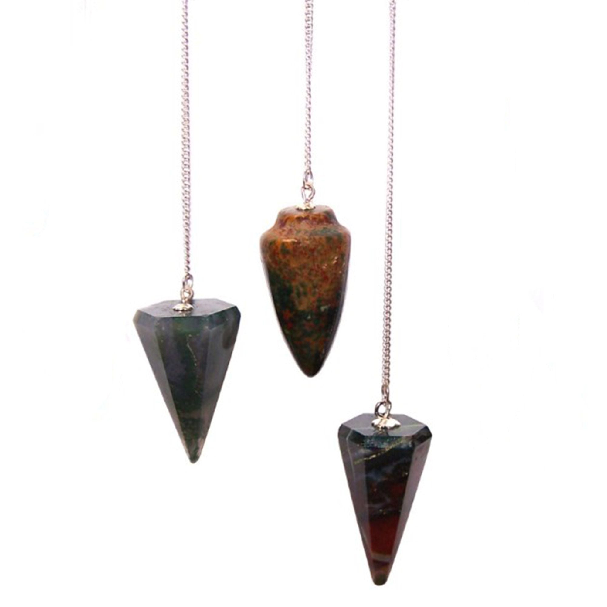 Pendolo Magico Bloodstone per Chakra e Radicamento 1pezzo