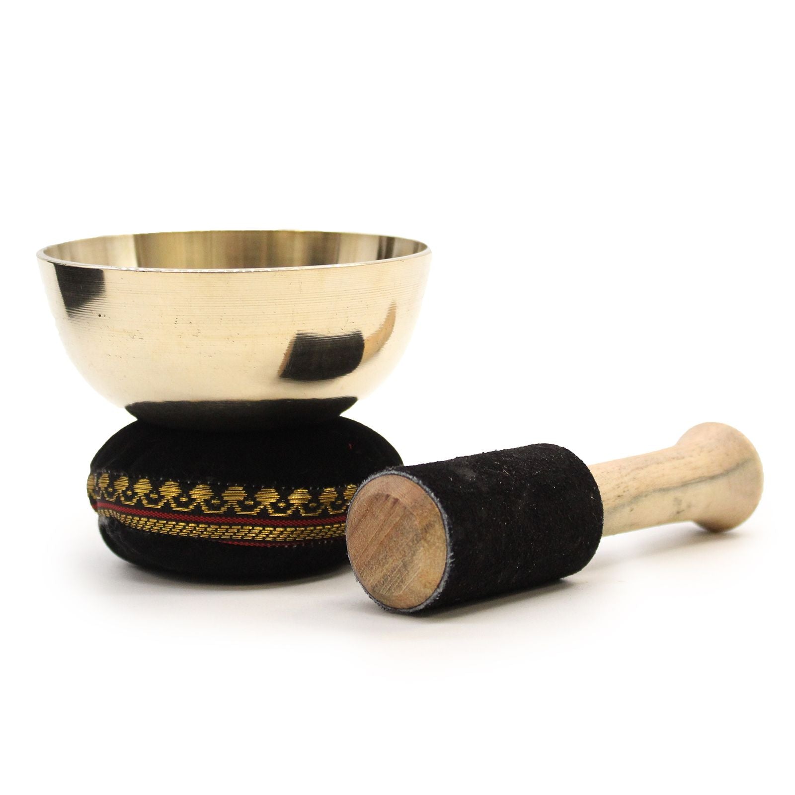 Set Campana Tibetana in Ottone 9cm con Accessori