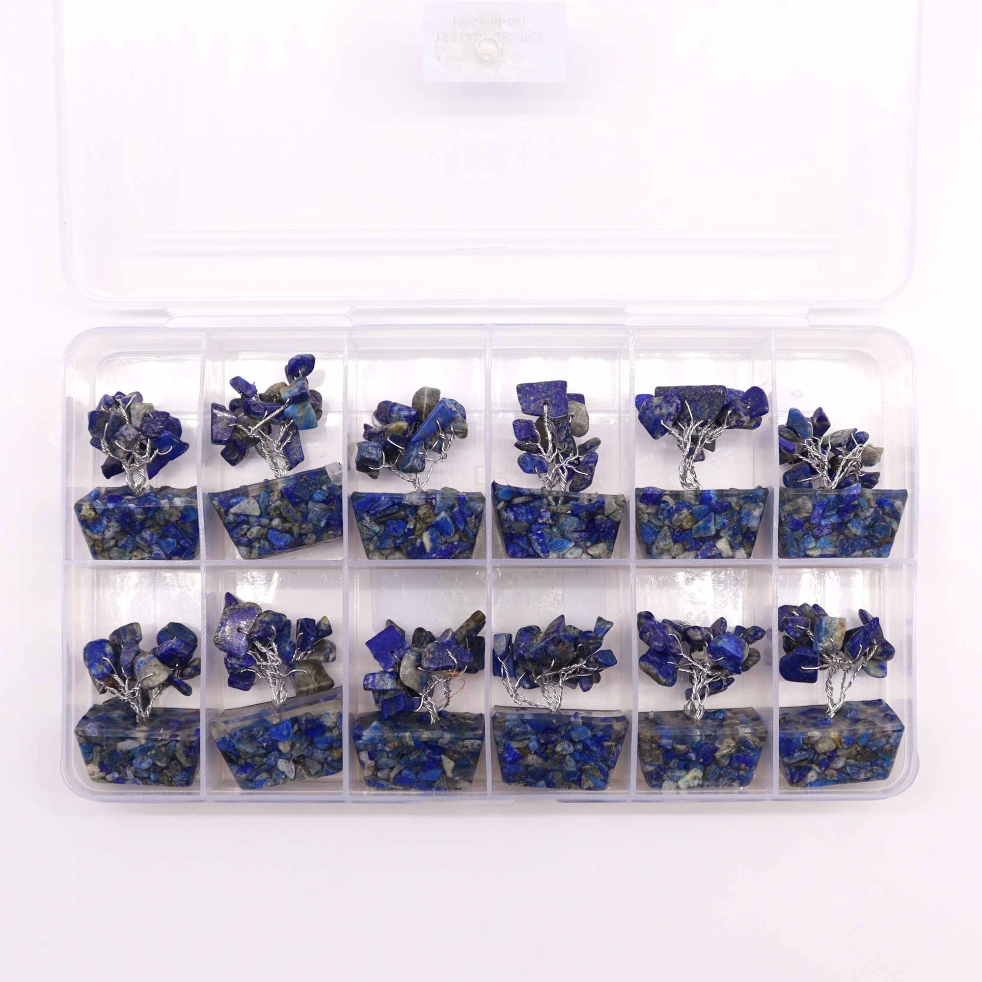 Alberello Mini su Base Orgonite - Sodalite 15 Pietre