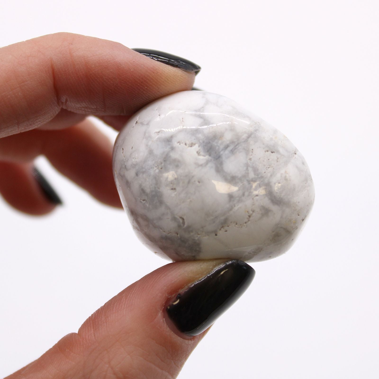 Pietre Burattate Africane Grandi - Howlite Bianca 6pezzi