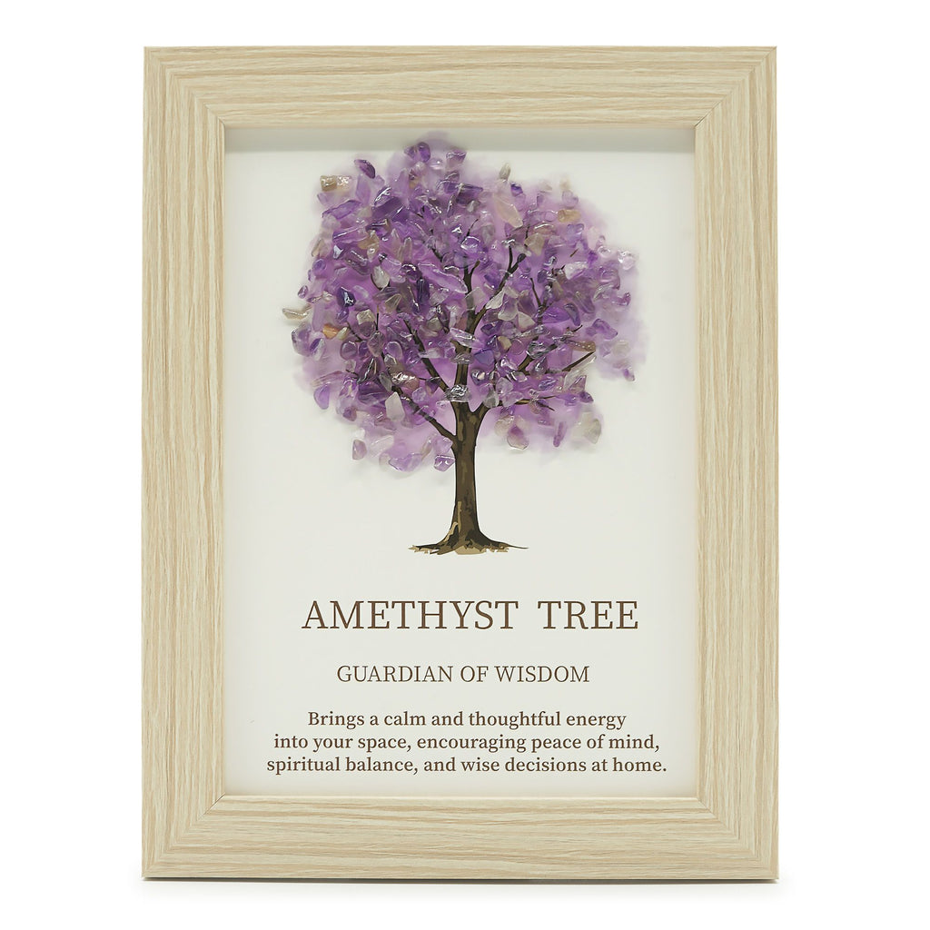 Quadro Albero della Vita con Ametista (20x14.7x1cm)