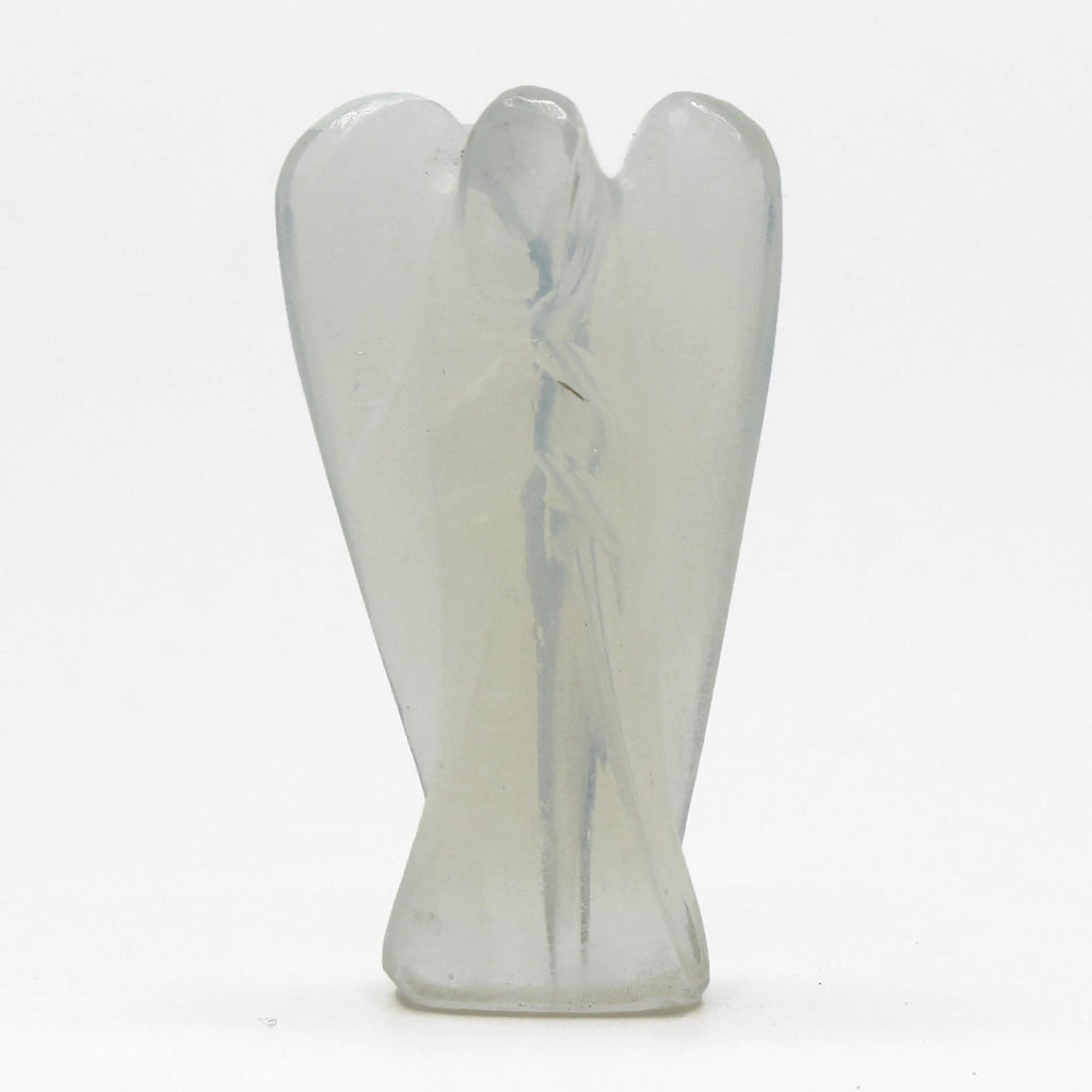 Angelo in Pietra Scolpita a Mano - Opalite