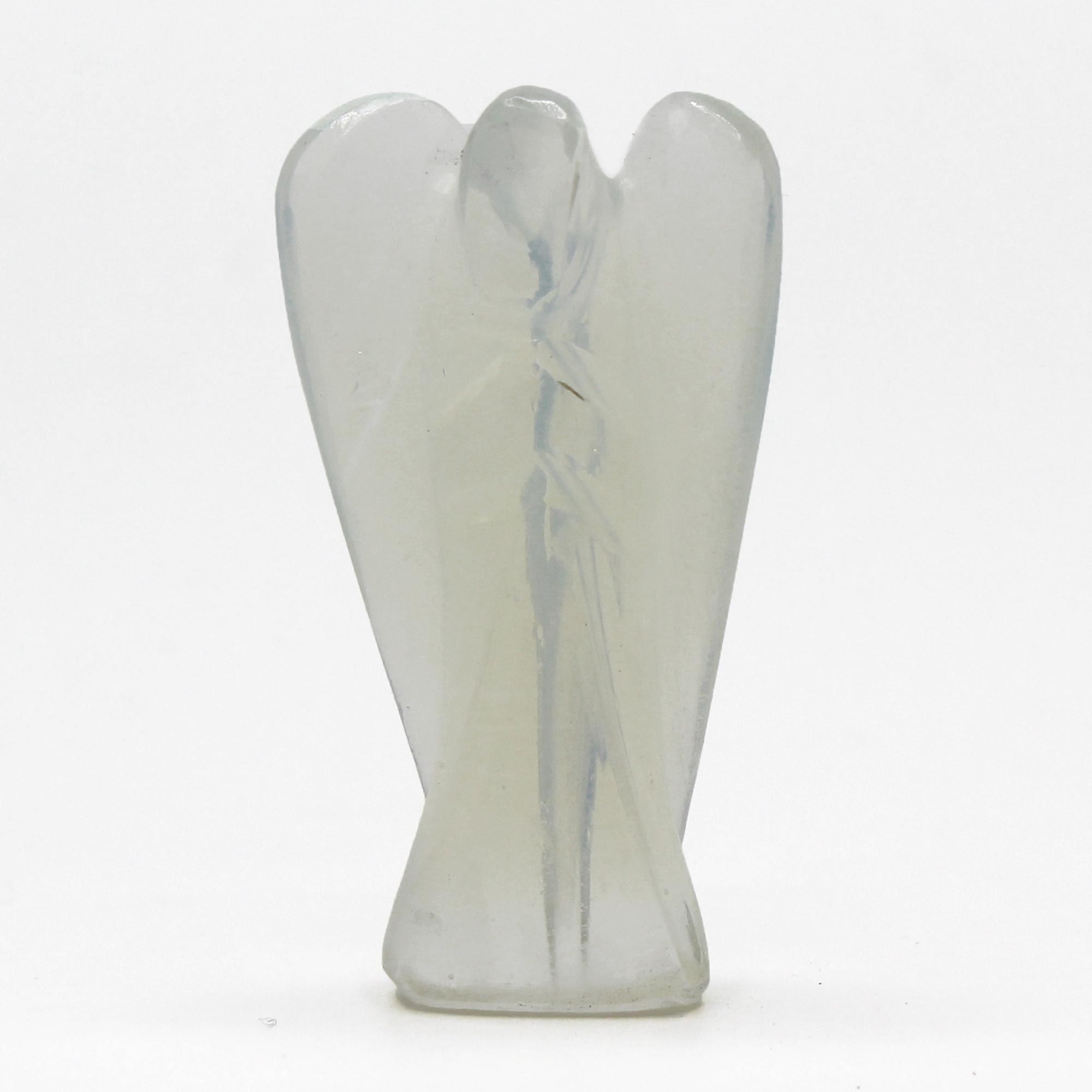 Angelo in Pietra Scolpita a Mano - Opalite
