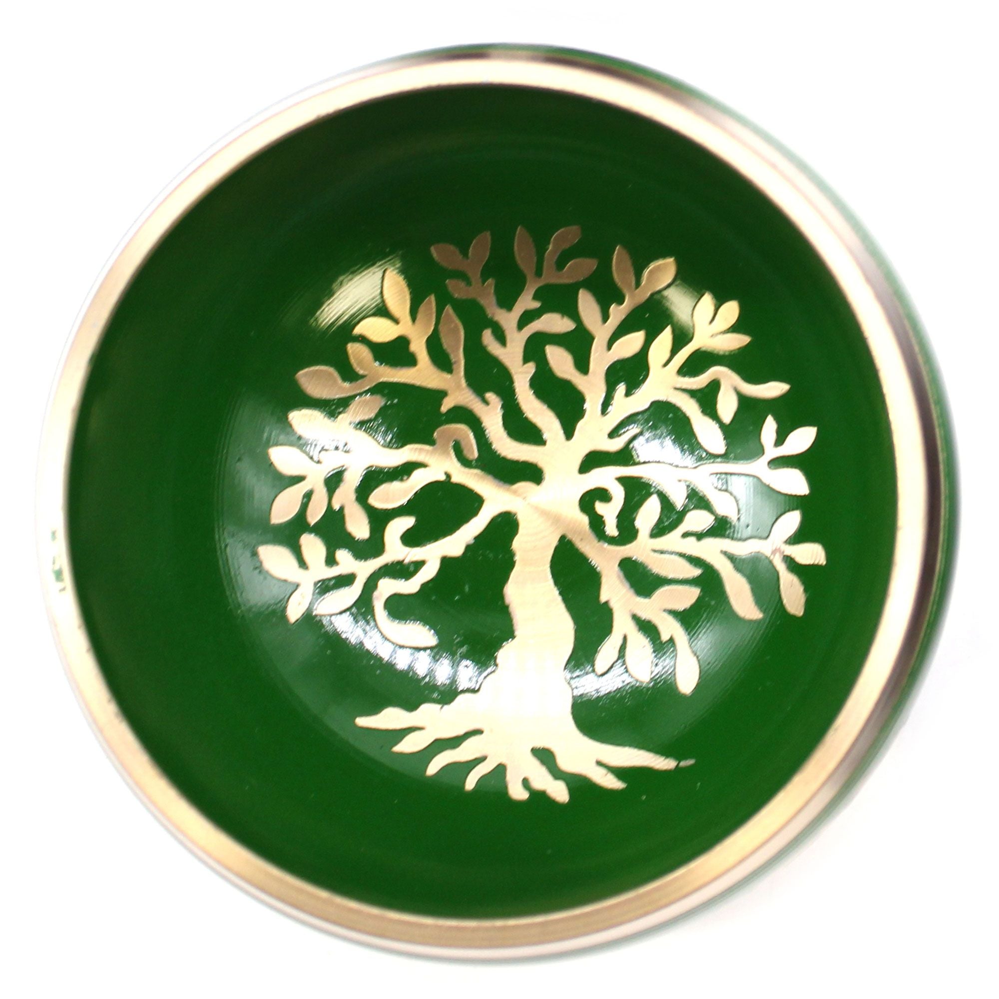 Set Ciotola Tibetana Albero della Vita Verde 10,7cm