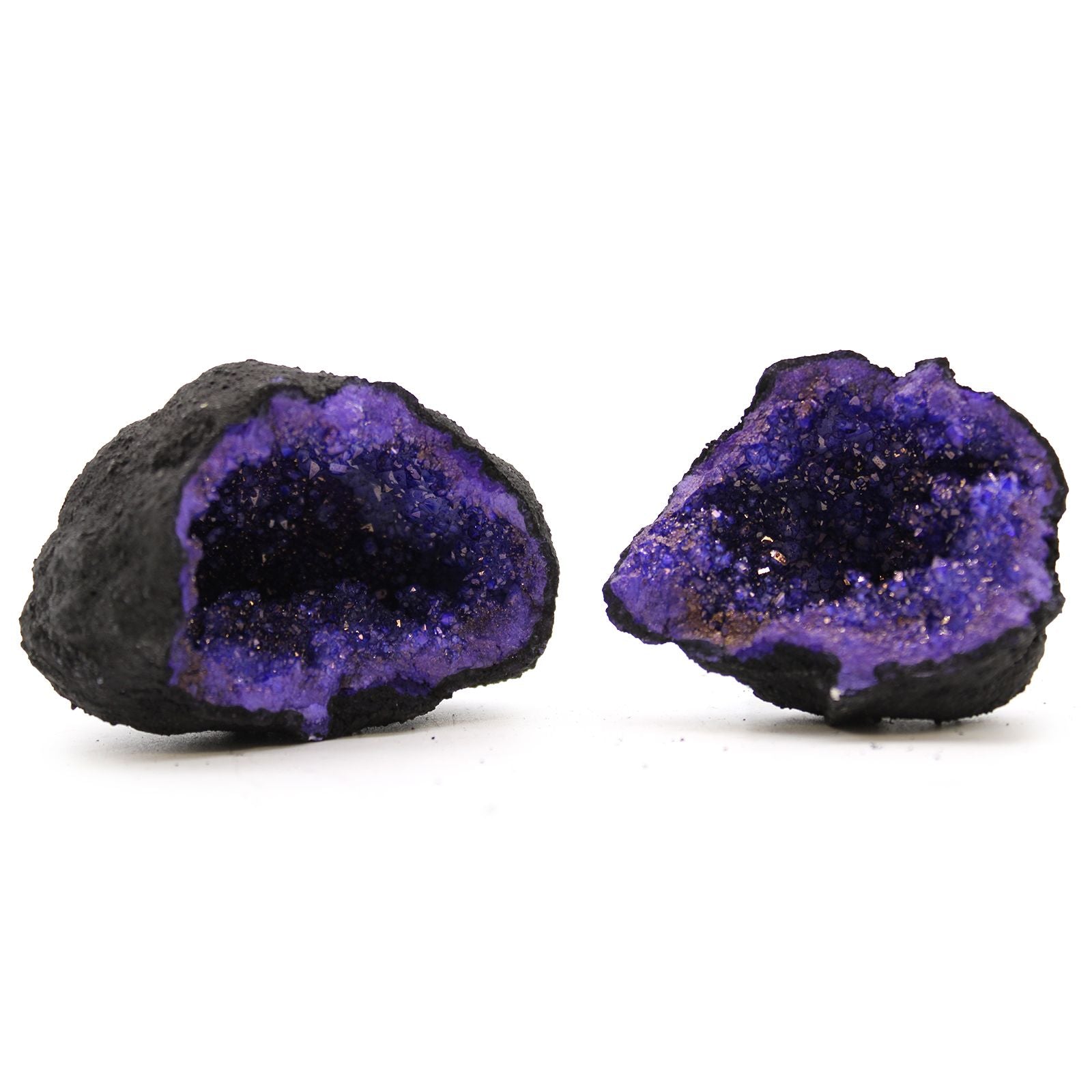 Geodi di Calcite Colorata Nero Turchese Viola 1pezzo