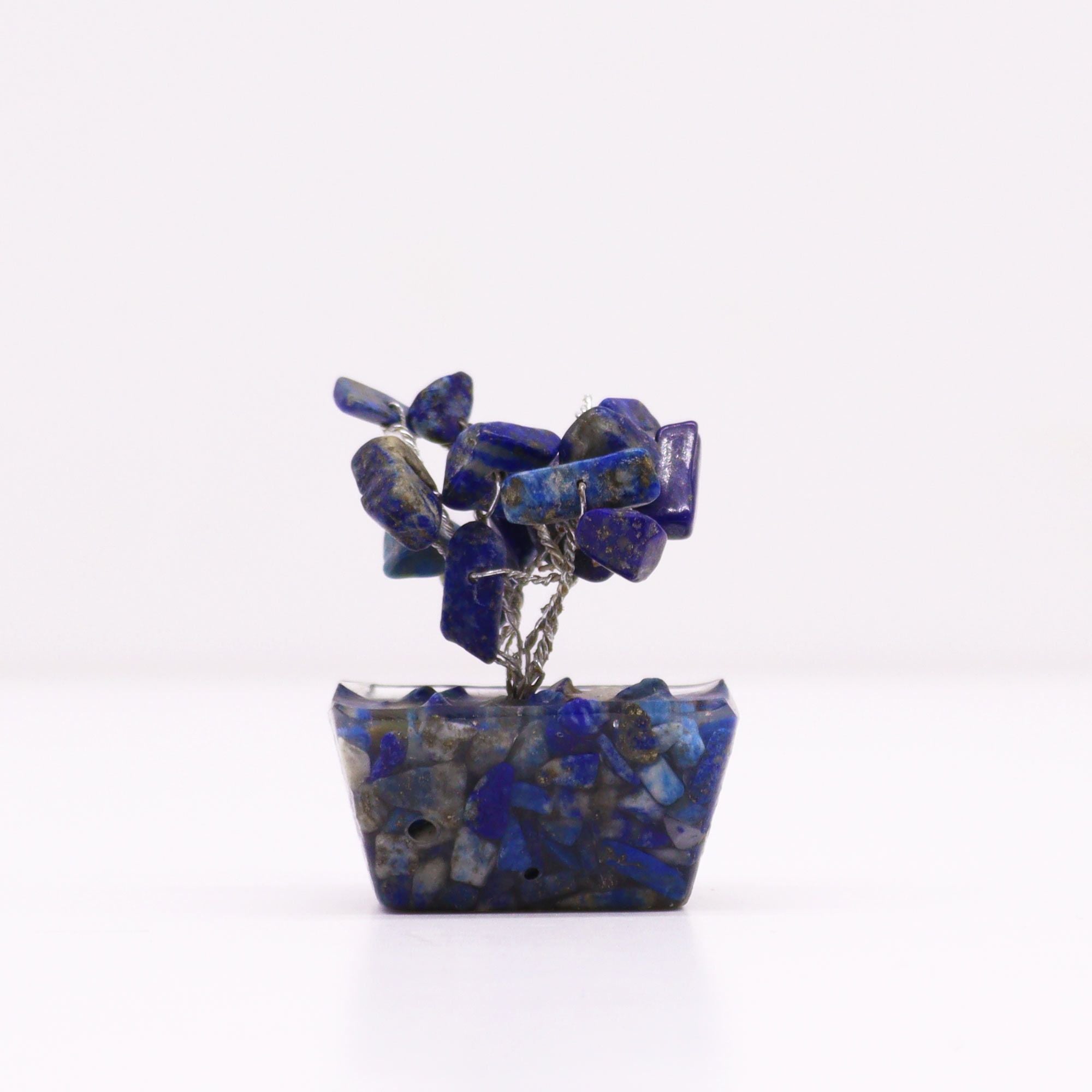 Alberello Mini su Base Orgonite - Sodalite 15 Pietre