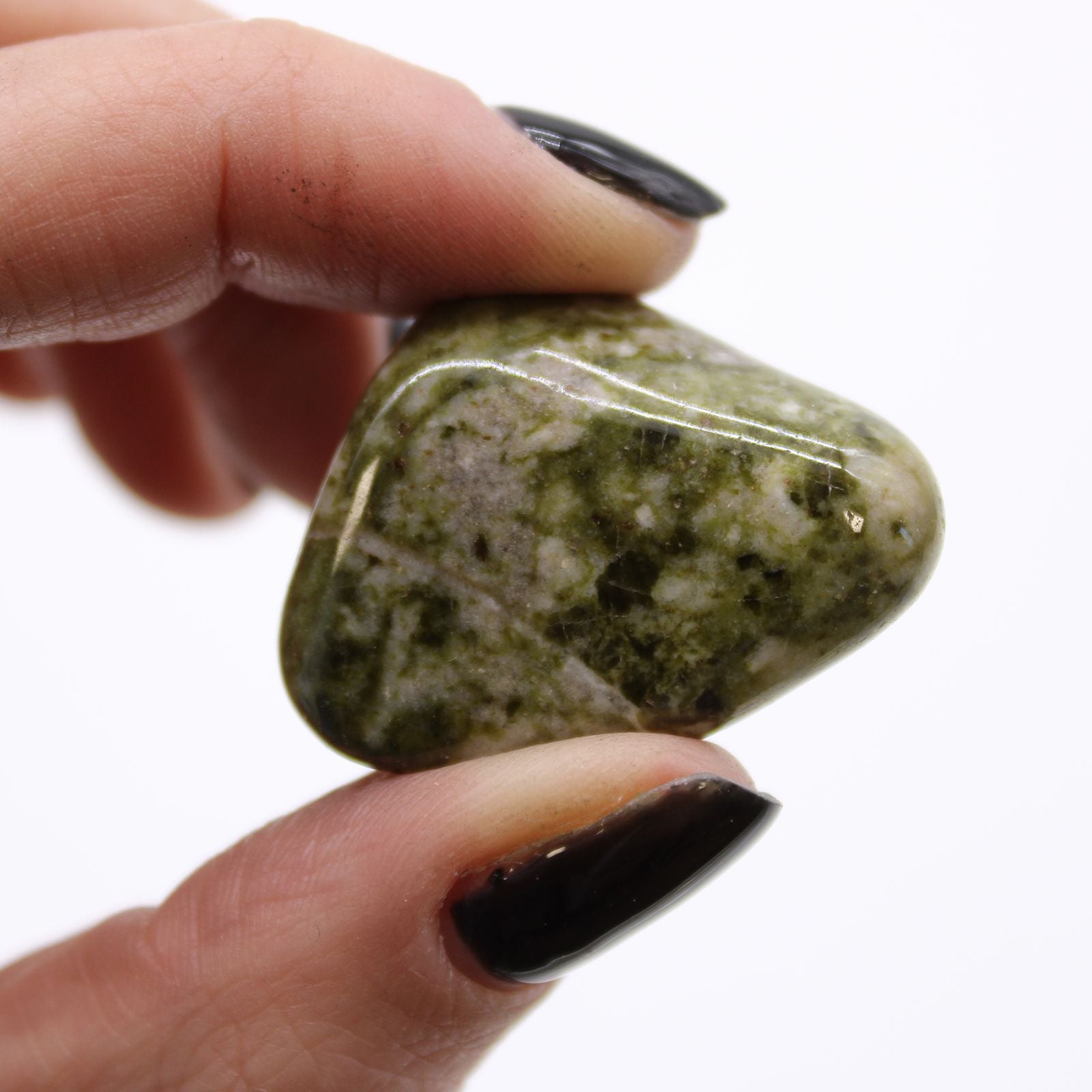 Pietre Burattate Medie - Epidote Fiocco di Neve 12pezzi