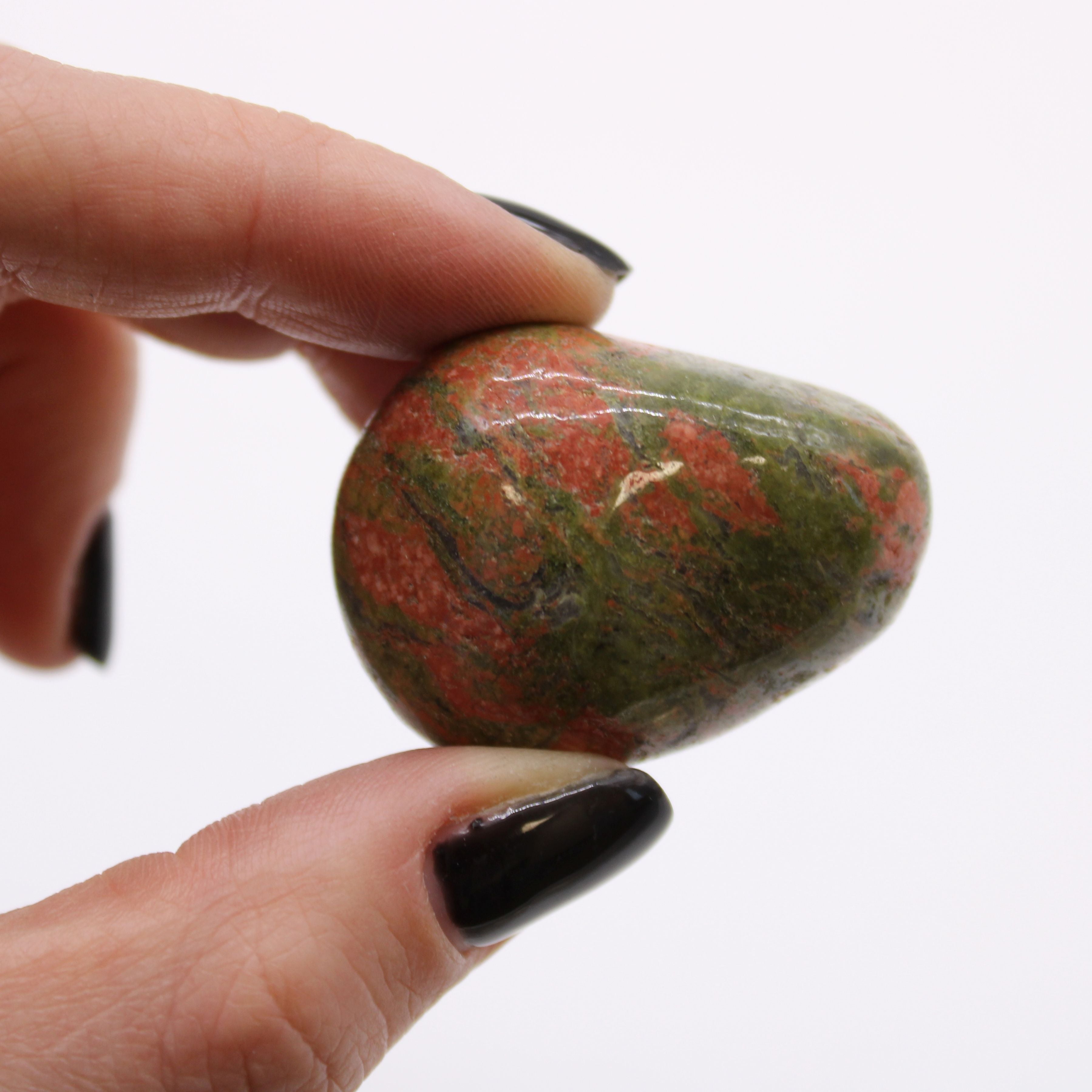 Pietre Burattate Grandi Africane - Unakite 6pezzi