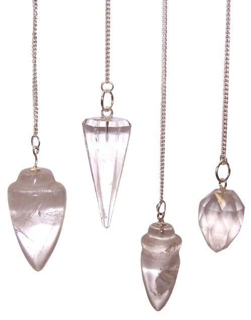 Pendolo Magico Quarzo Bianco Chakra Purificazione 1pezzo