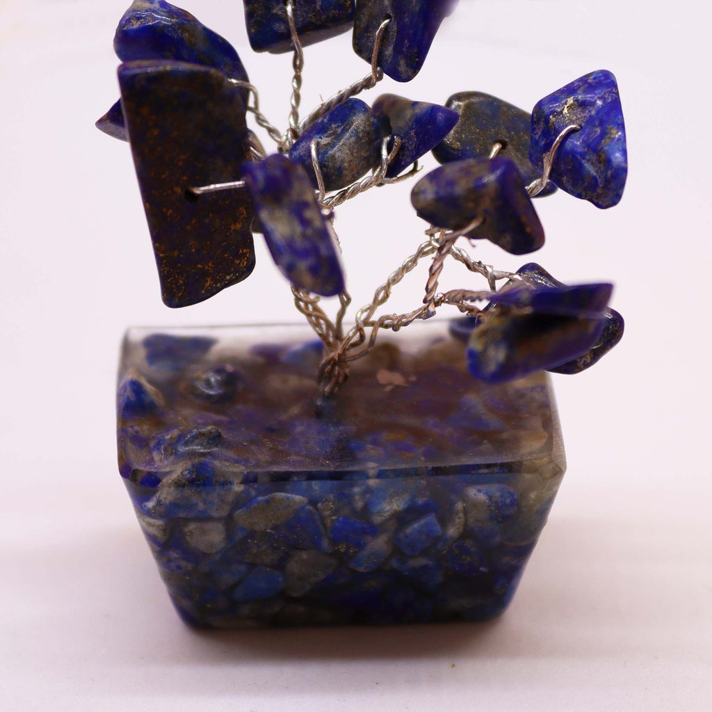 Alberello Mini su Base Orgonite - Sodalite 15 Pietre