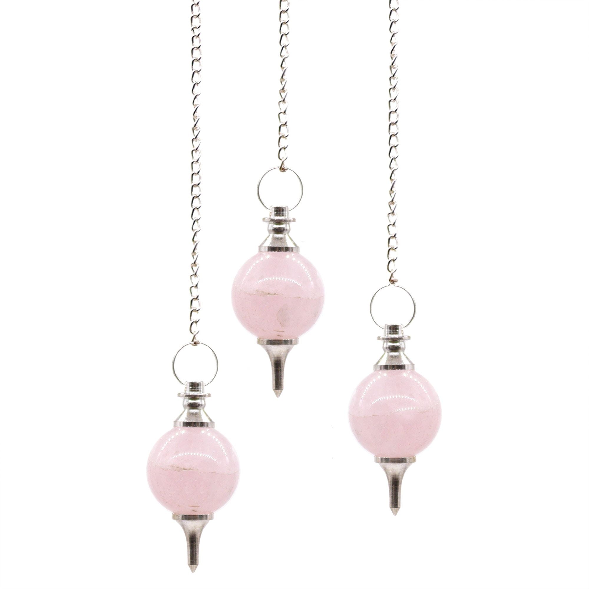 Pendolo Sfera - Quarzo Rosa 1pezzo