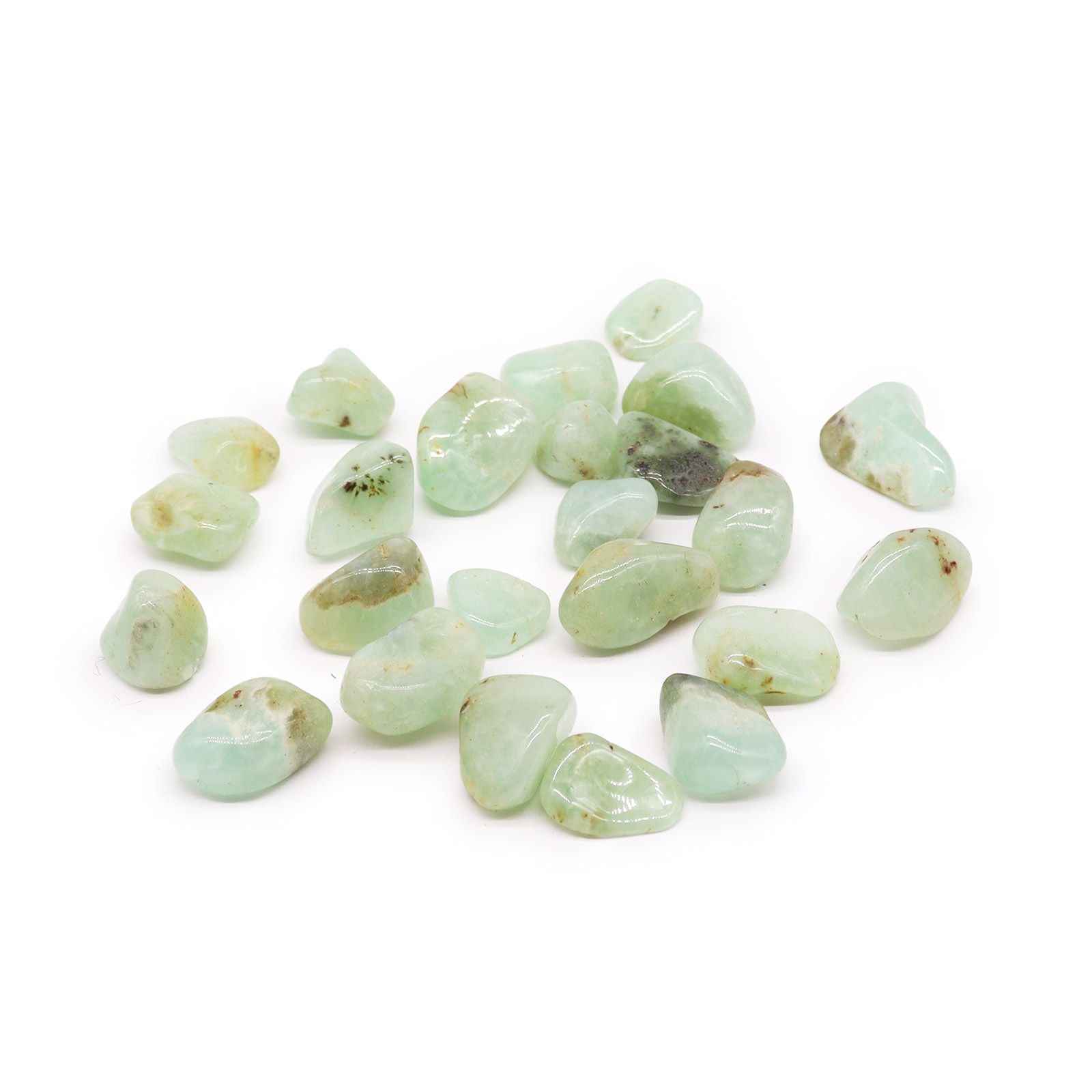 Pietre Burattate Prehnite - Taglia L 24pezzi