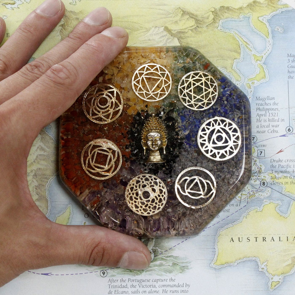 Orgonite Energetica Scrivania - Buddha Chakra Lrg