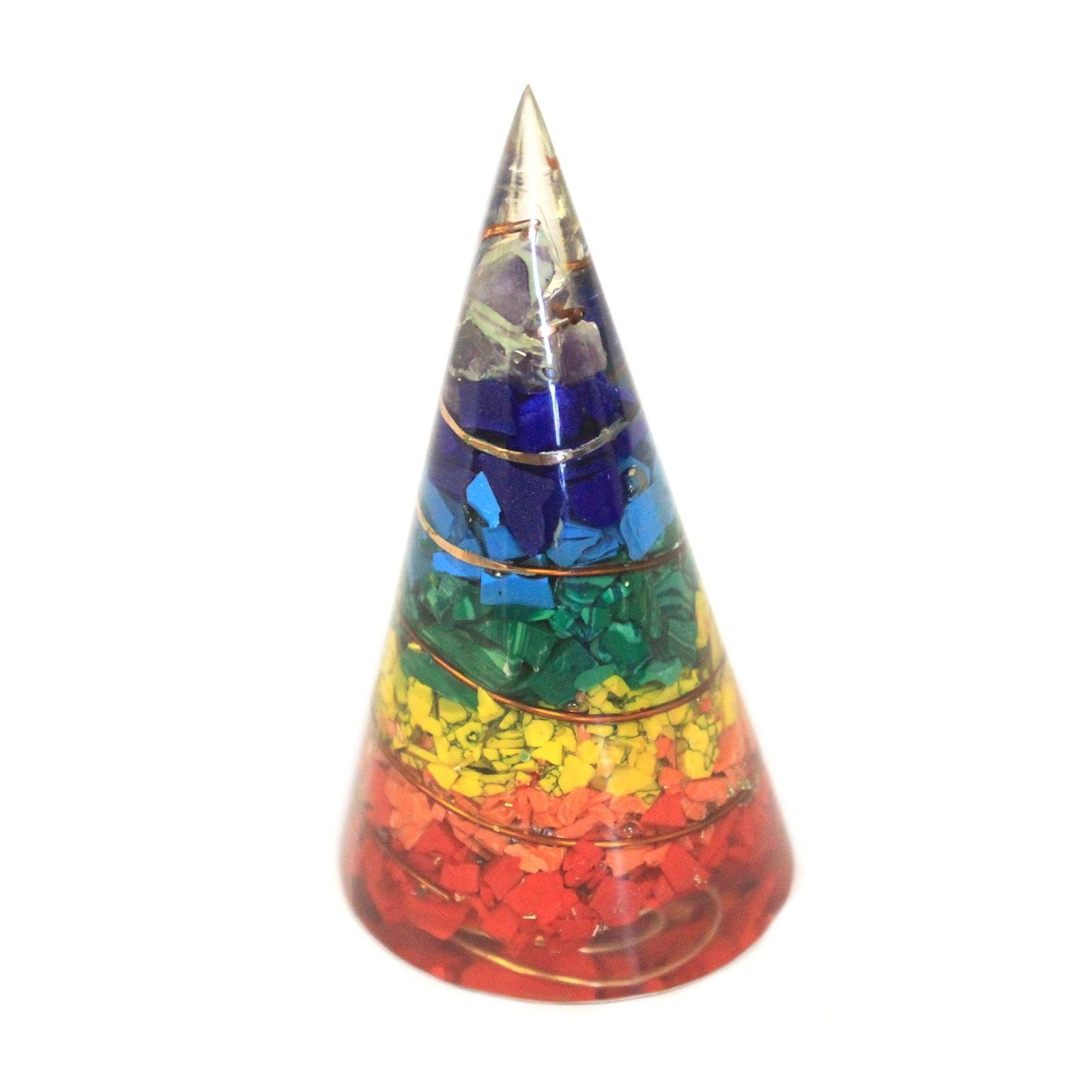 Orgonite Cono - 80mm - Multichip
