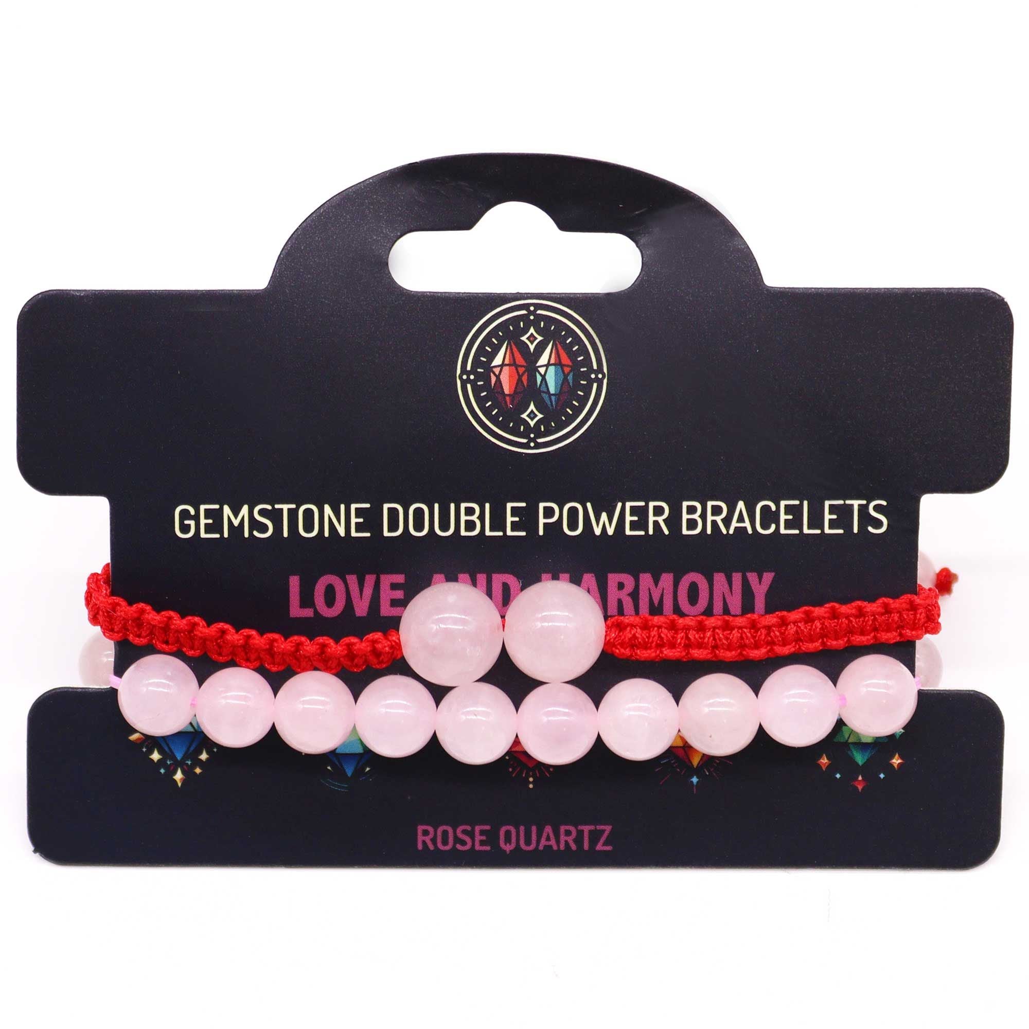 Bracciale Doppia Energia con Quarzo Rosa