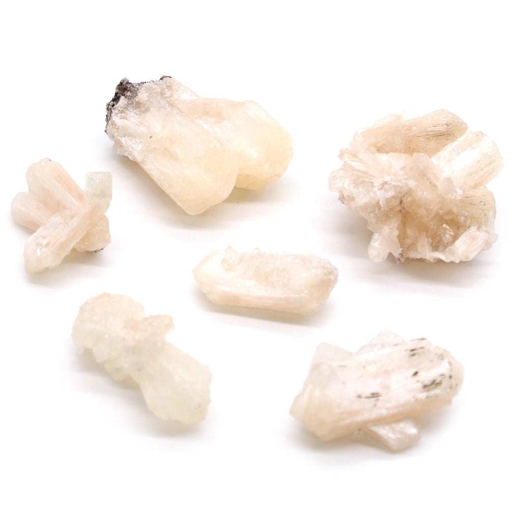 Combinazione Stilbite e Apofillite 20-30mm 6pezzi