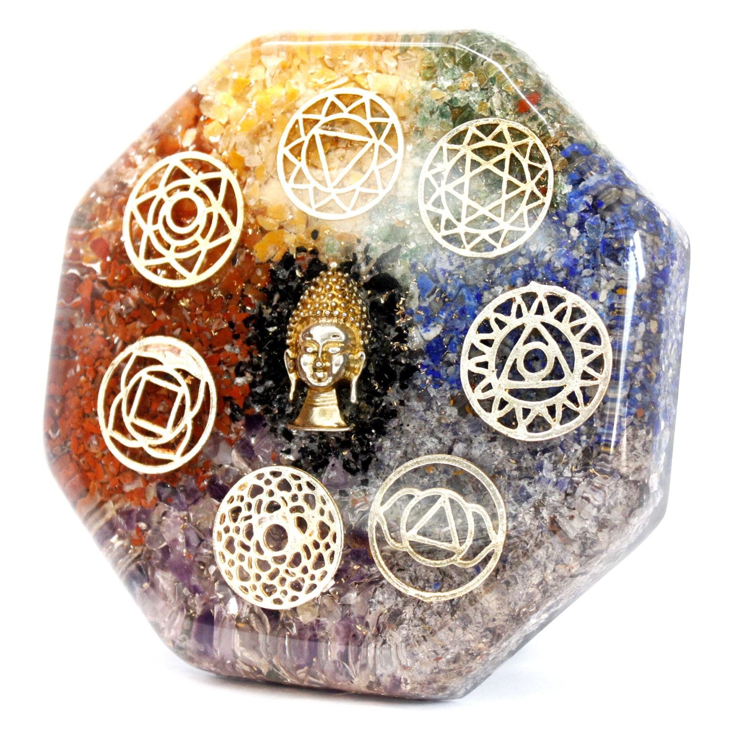 Orgonite Energetica Scrivania - Buddha Chakra Lrg