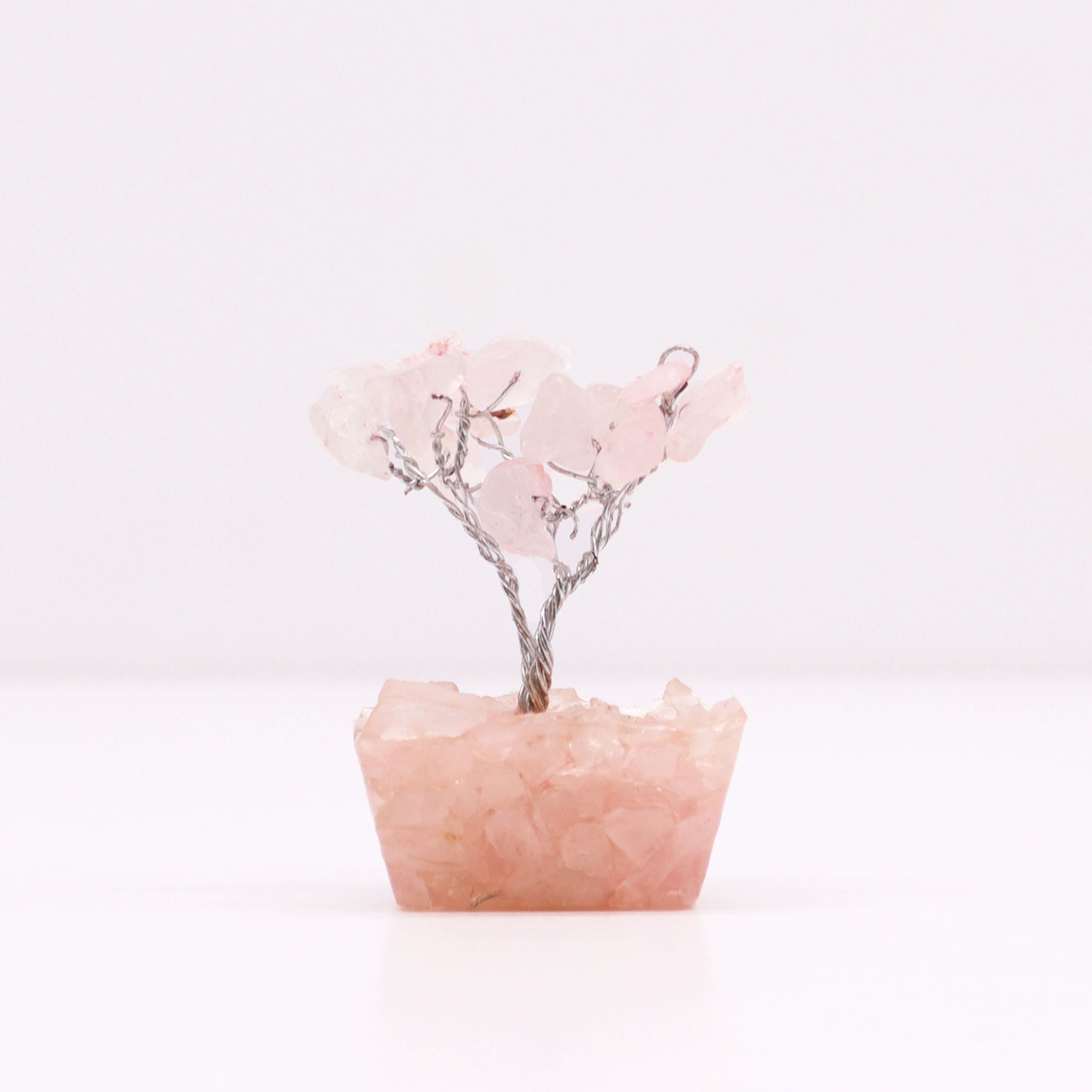 Alberello di Pietre Rosa su Base Orgonite (15 pz)
