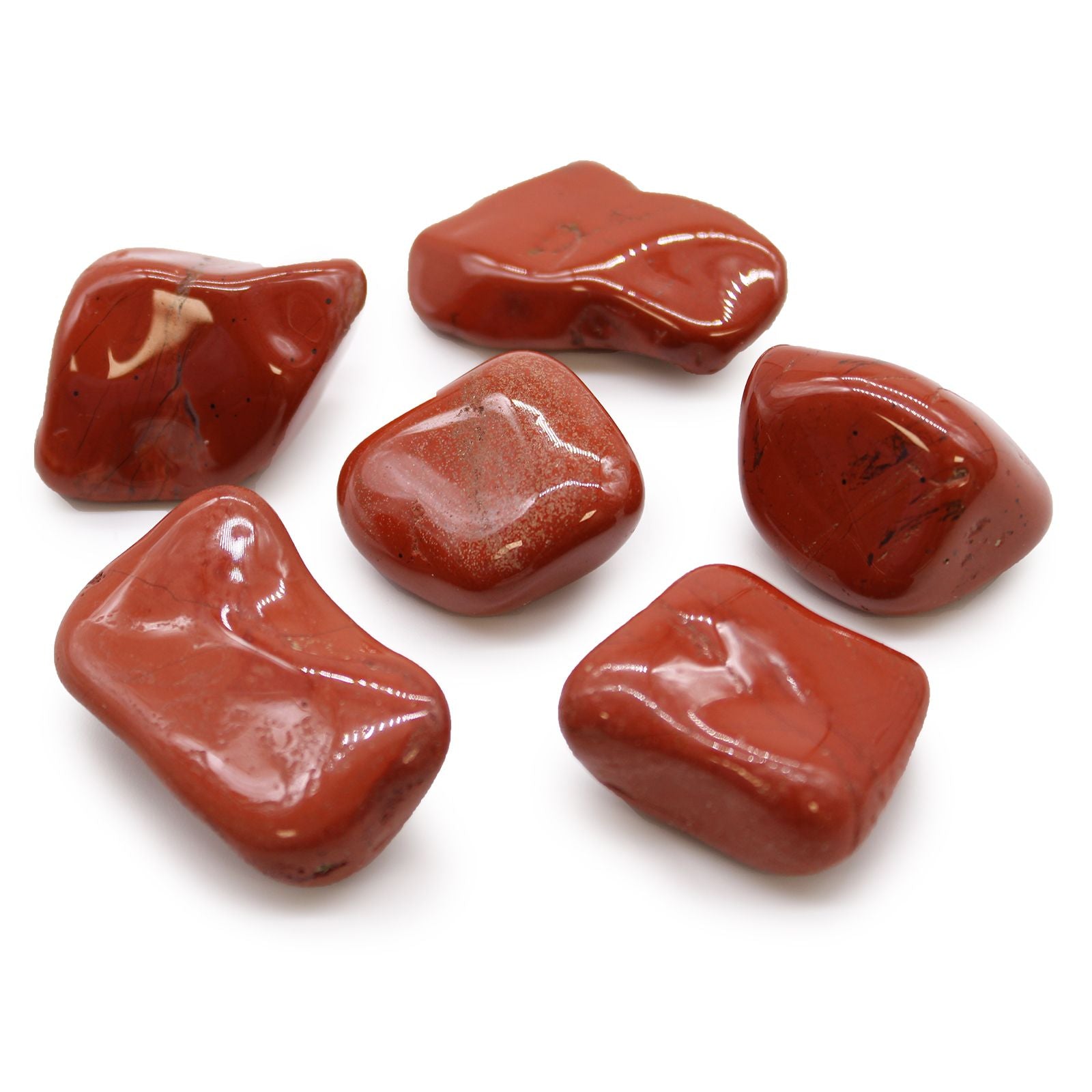 Pietre Africane Levigate Grandi - Diaspro Rosso 6pezzi