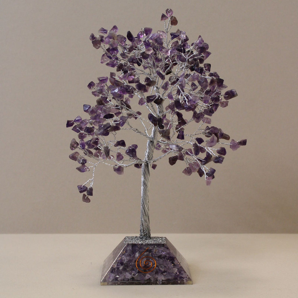 Albero di Pietre Preziose con Base in Orgonite 320 Pietre