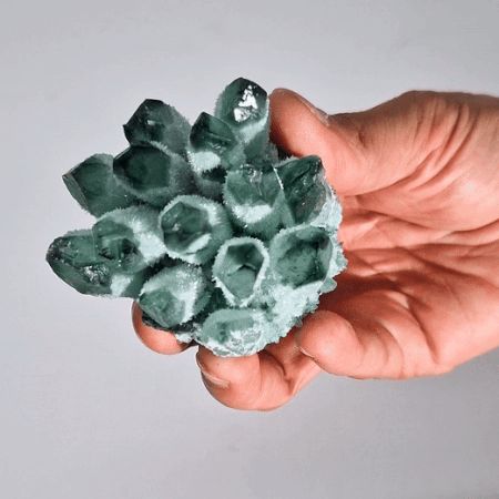 Cluster di Quarzo Verde - Green Ghost Quartz 1pezzo