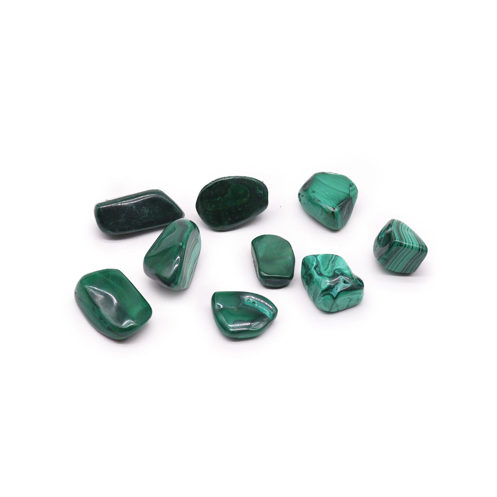 Set 24 Pietre Burattate di Malachite