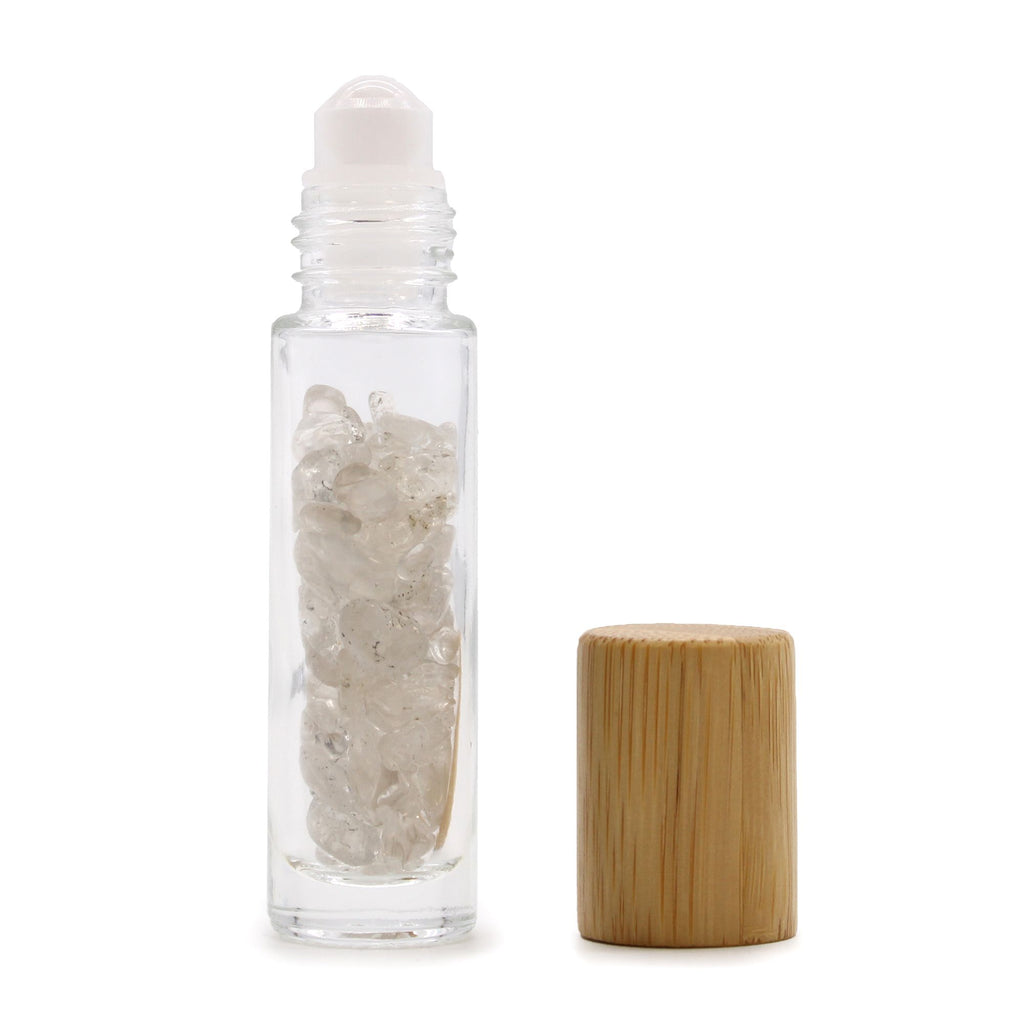 Roller Olio Essenziale al Quarzo con Tappo in Legno