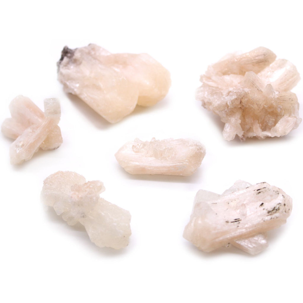 Combinazione Stilbite e Apofillite 20-30mm 6pezzi
