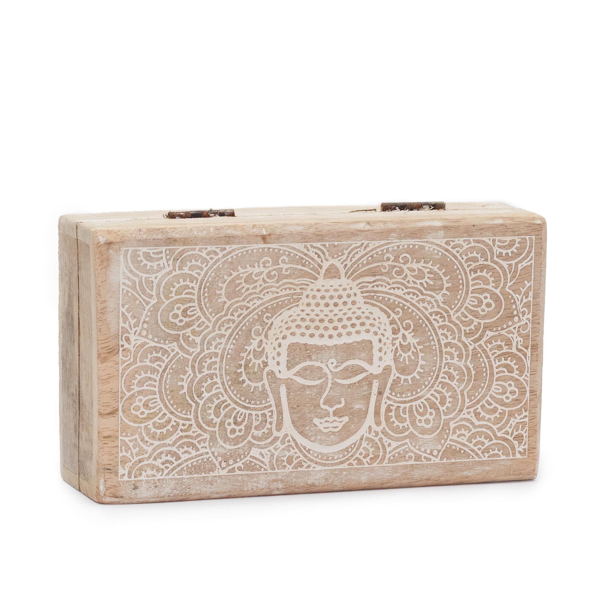 Scatola Media Buddha Bianco 17x10x4,2cm