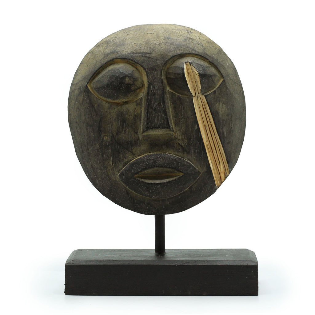 Maschera Decorativa Tribale Timor - Antico 27x20cm