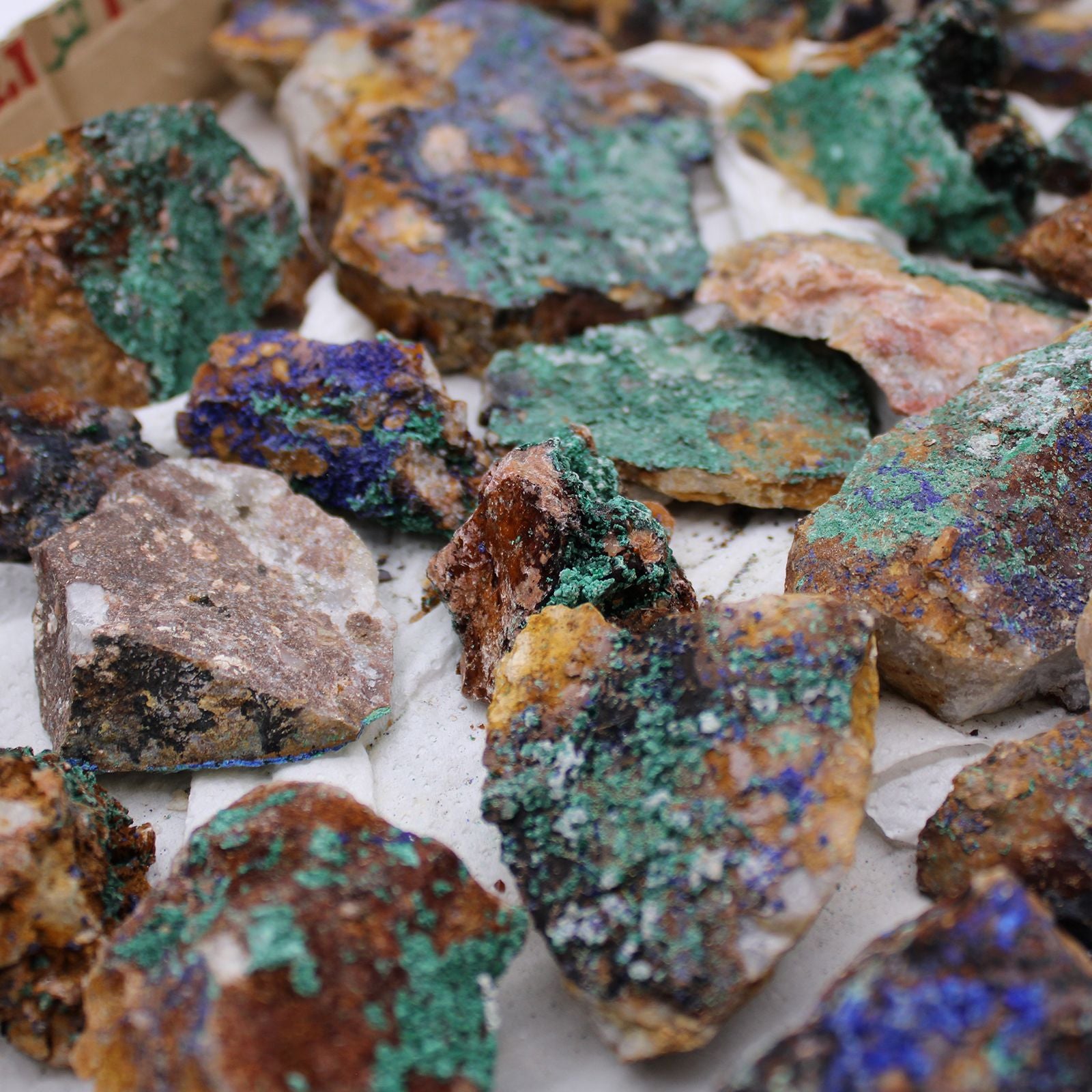 Campione Azurite Malachite (circa 20 pezzi)