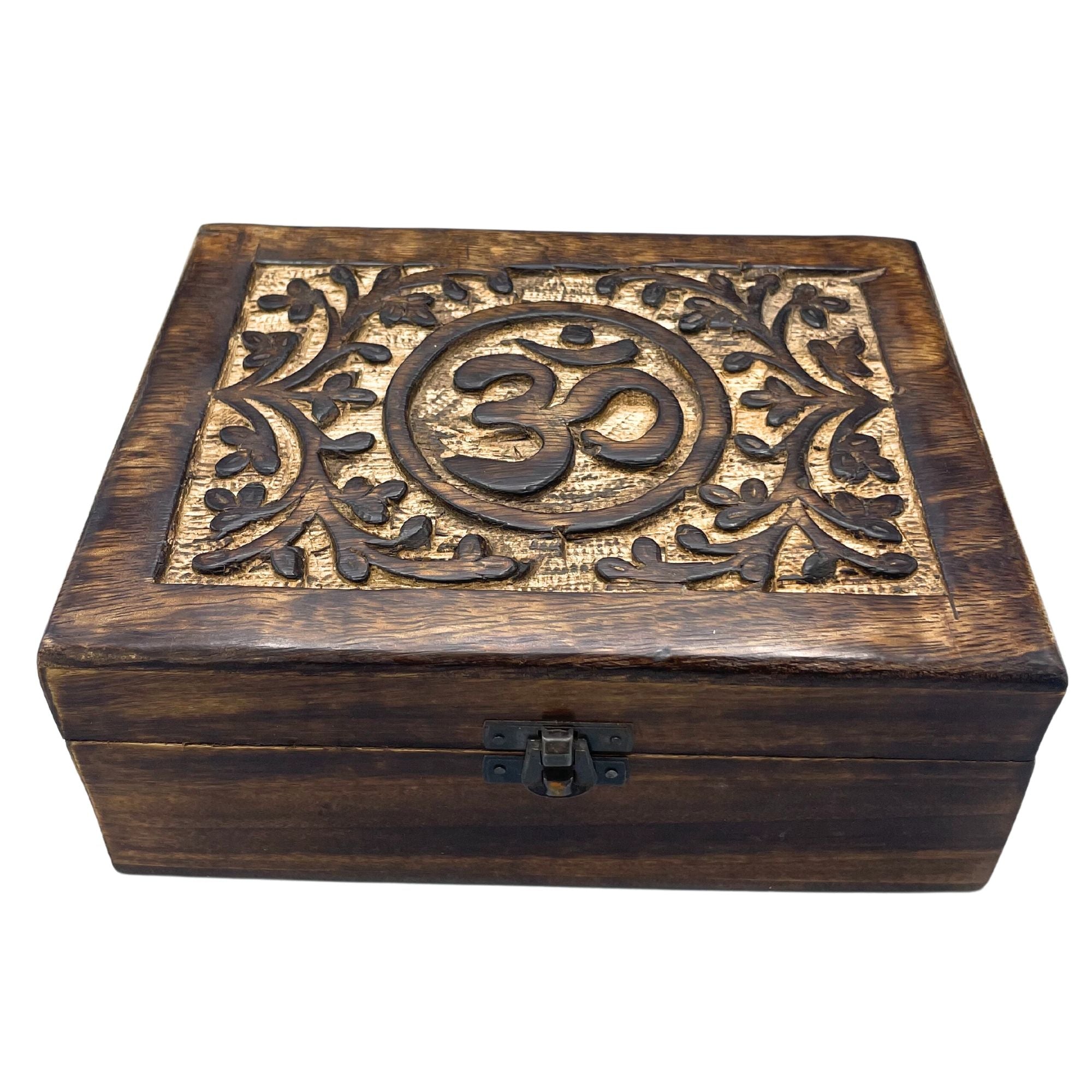 Grande Scatola in Legno 20x15x7,5cm - Om