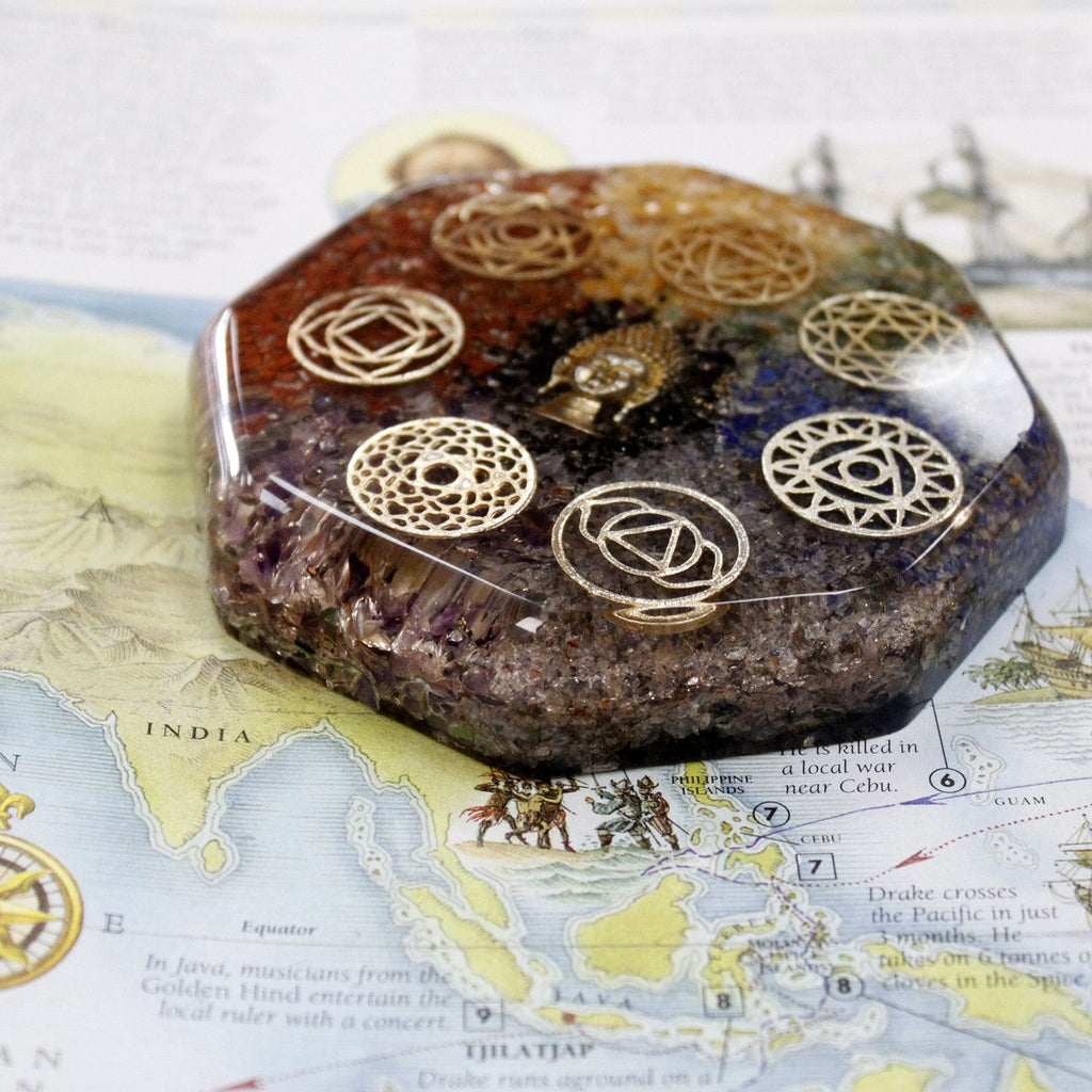 Orgonite Energetica Scrivania - Buddha Chakra Lrg