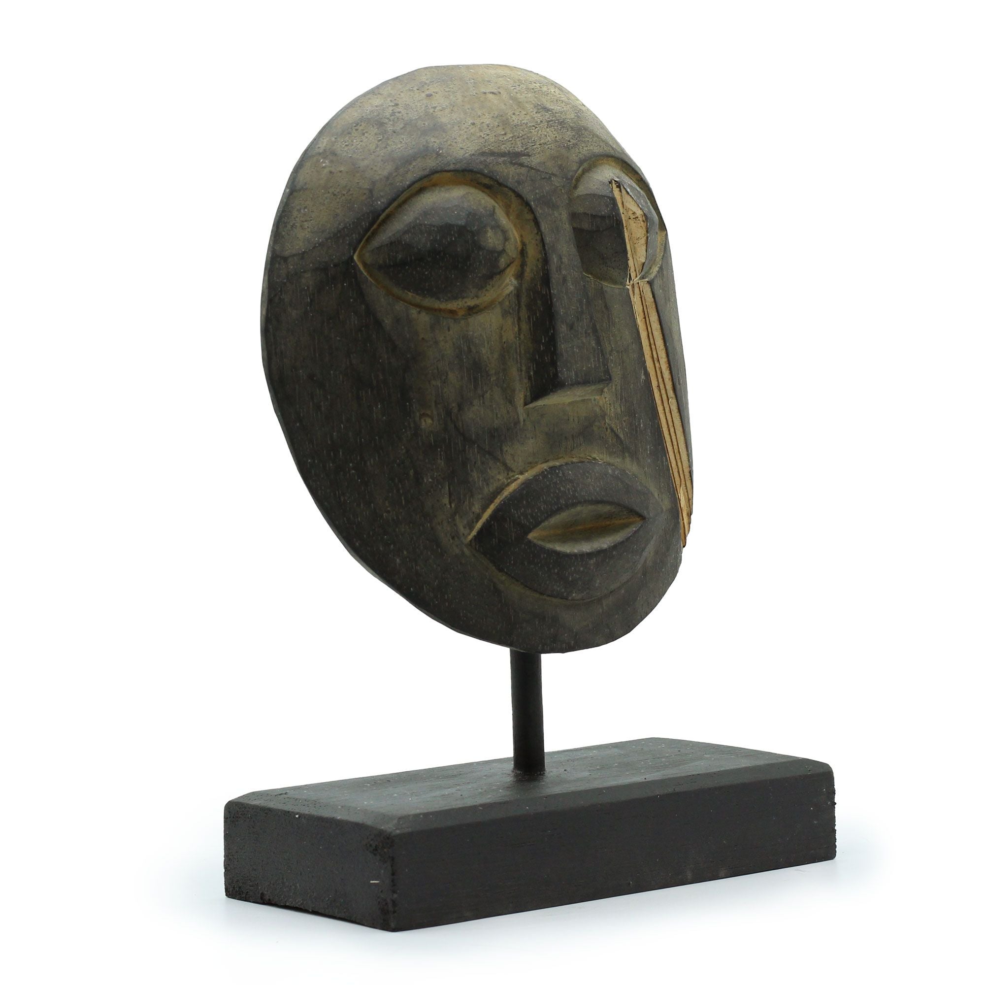 Maschera Decorativa Tribale Timor - Antico 27x20cm