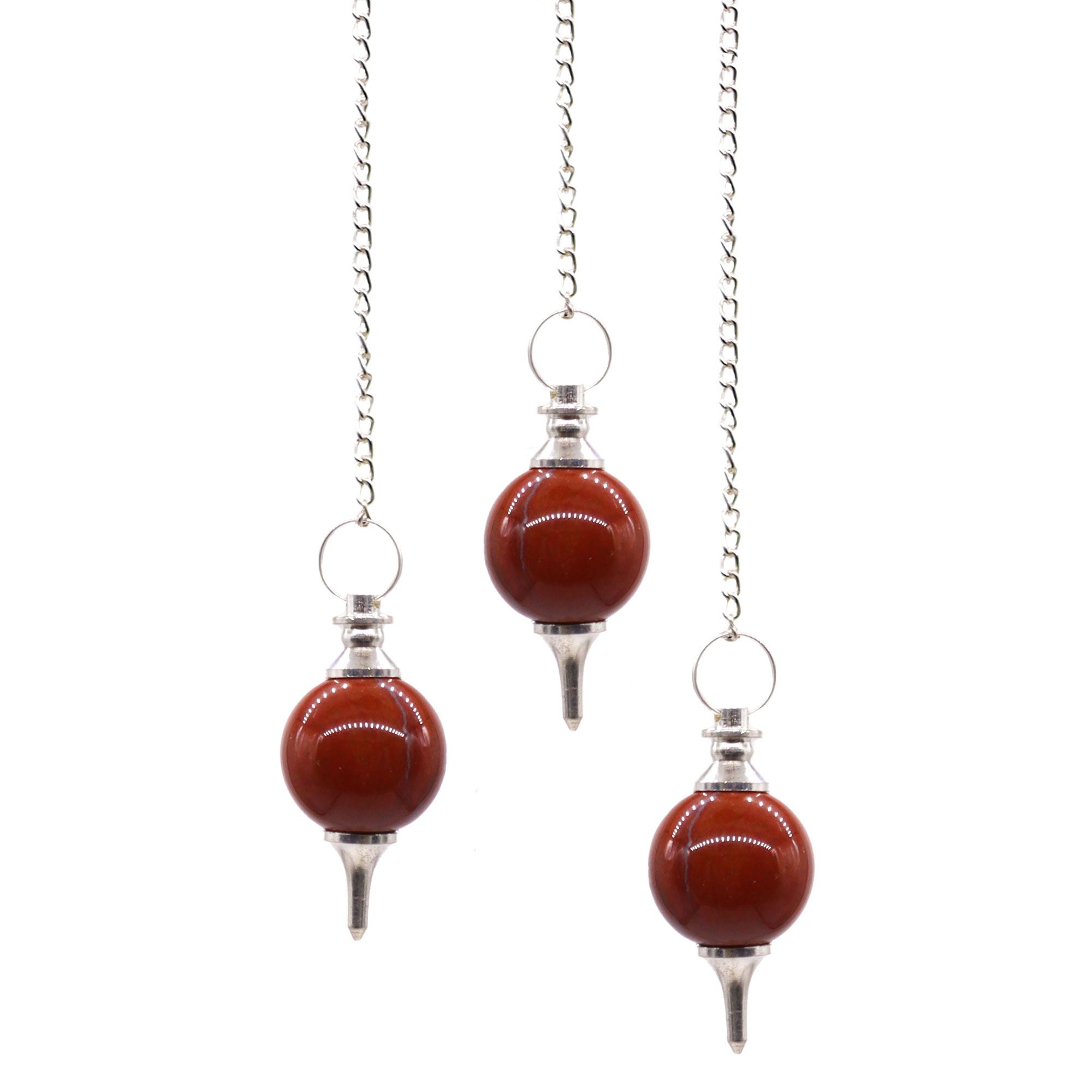 Pendolo Sfera - Diaspro Rosso 1pezzo