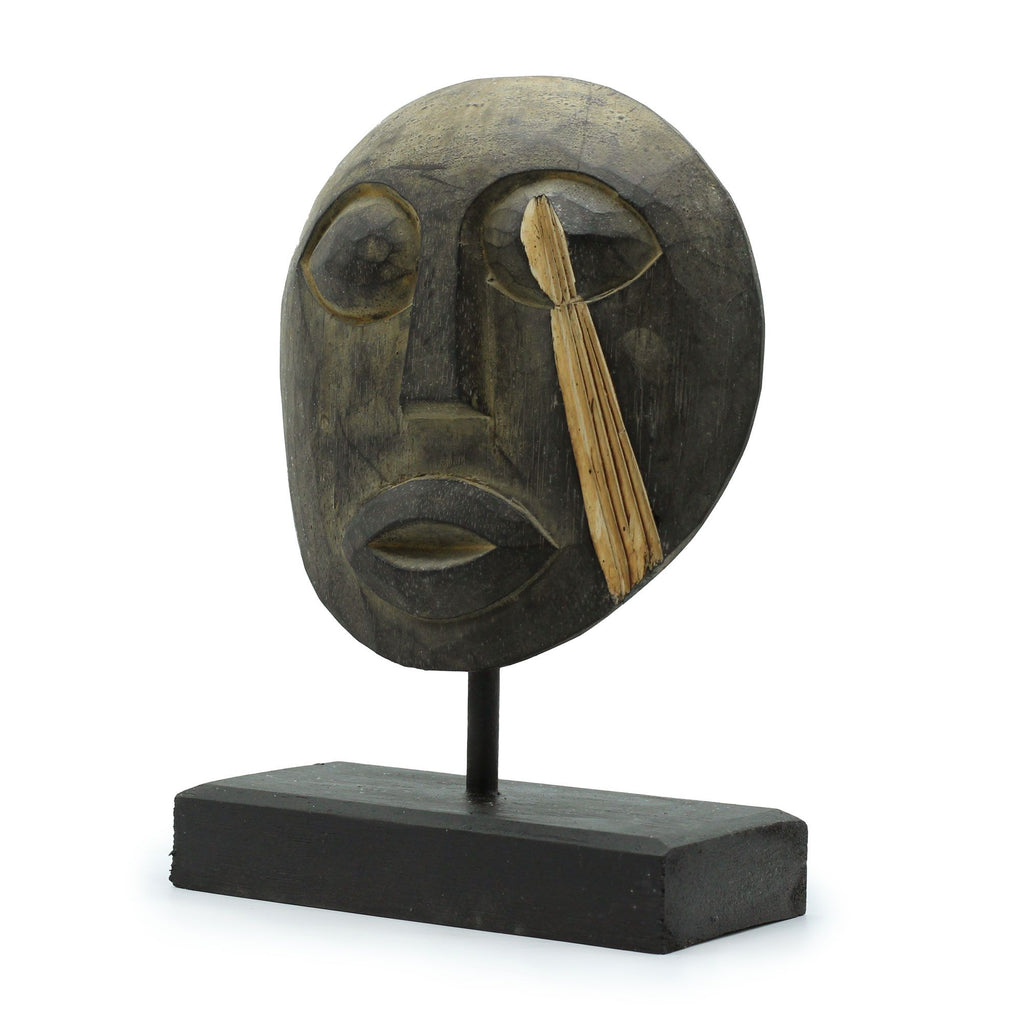 Maschera Decorativa Tribale Timor - Antico 27x20cm