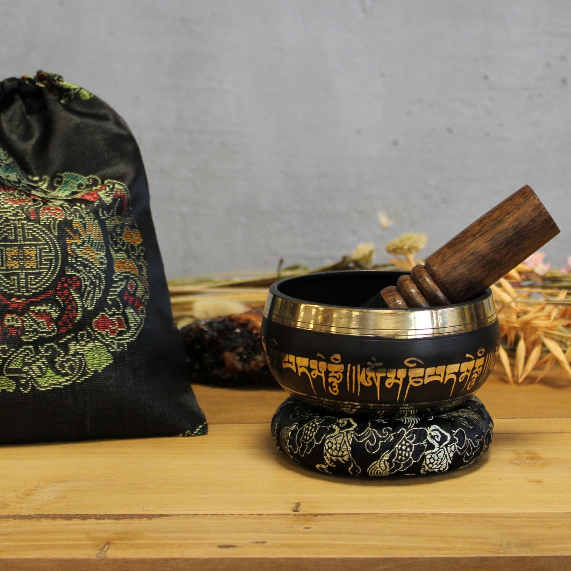 Set Campana Tibetana con Fiore di Loto